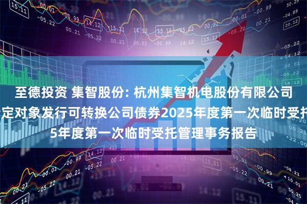 至德投资 集智股份: 杭州集智机电股份有限公司2024年向不特定对象发行可转换公司债券2025年度第一次临时受托管理事务报告